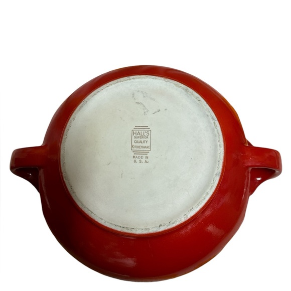 MCM HALL’S Red Sundial Casserole Covered Superior Quality Kitchenware Vintage ❤️ - Picture 2 of 10